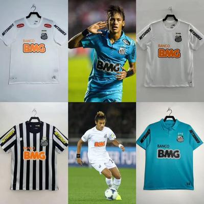 Retro dres Neymara Santos FC #11 - Klasický fotbalový dres s krátkým rukávem, vyšívaný