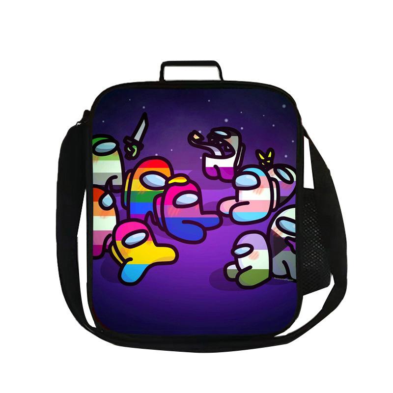 Among Us Space Werewolf Insulation Meal Bag Ice Cube Cartoon Lunch Insulation Bag Outdoor Picnic Ice Bag