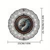 Ice Dragon Wind Spinner 3D Metal Art Decor with 360 Rotating Hook for Outdoor Indoor Garden Patio Yard Housewarming Gift Weather Resistant