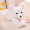Peluche renard de dessin animé non toxique de 45 à 90 cm, à longue queue, blanche et rousse, douce et câline, cadeau d'anniversaire ou de Noël.