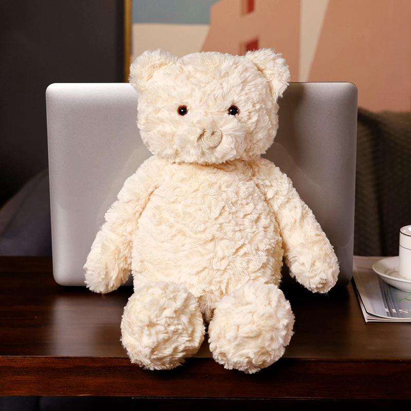 

42cm Fluffy Heart Nose Bear Plush Toy Soft Stuffed Animal Doll Lovely Gift for Kids Girls Boys Birthday 42cm