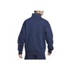 Nike Solid Color Logo Half-Zip Pullover Sweatshirt Men Tops Midnight-Blue DX4249-410