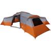 Familienzelt mit grau-orangefarbenem Dach 833 x 585 x 216 cm Taffeta