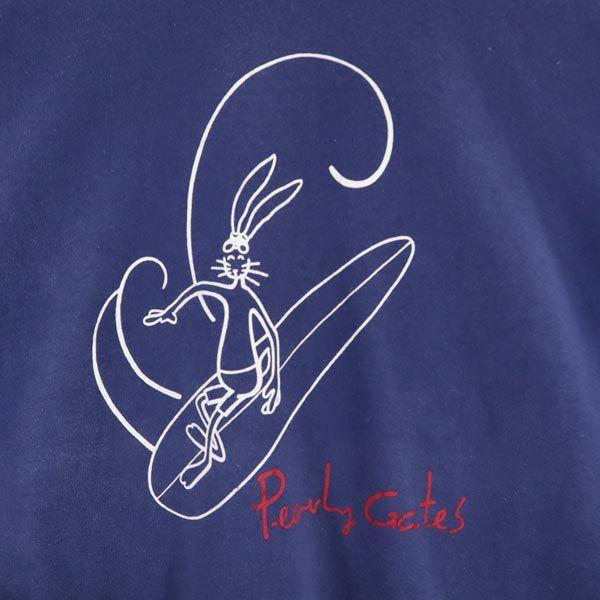 PEARLY GATES made in Japan golf Long sleeve cotton sweat Sweatshirt Logo Men's Used