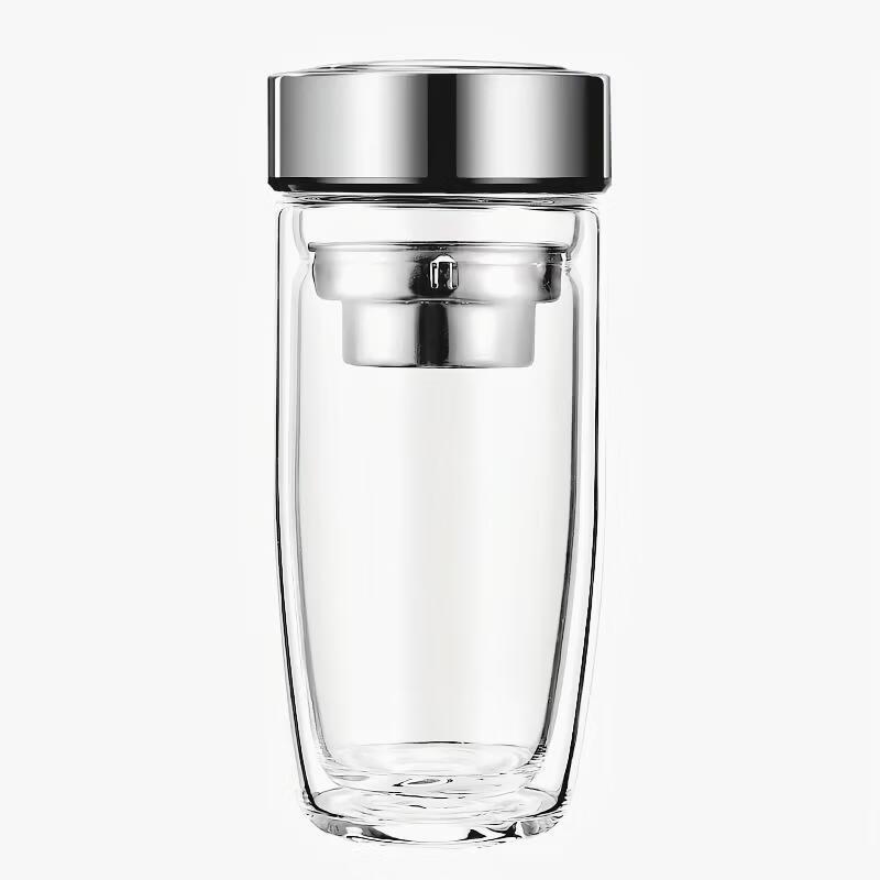 OLOEY Portable Double-Wall Glass Tea Infuser Bottle