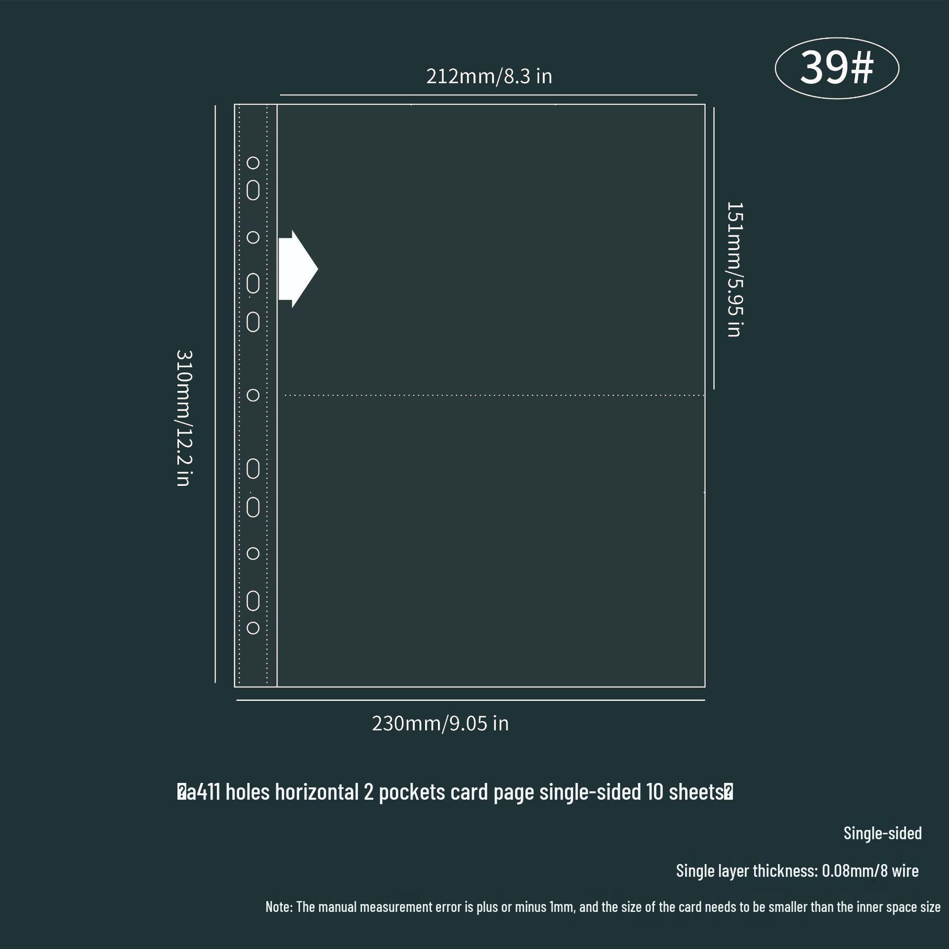 

Листы-вкладыши для альбома формата А4 на кольцах: Одинарные, двойные, четверные и девятикарманные PP-альбомы для хранения карт и фотографий