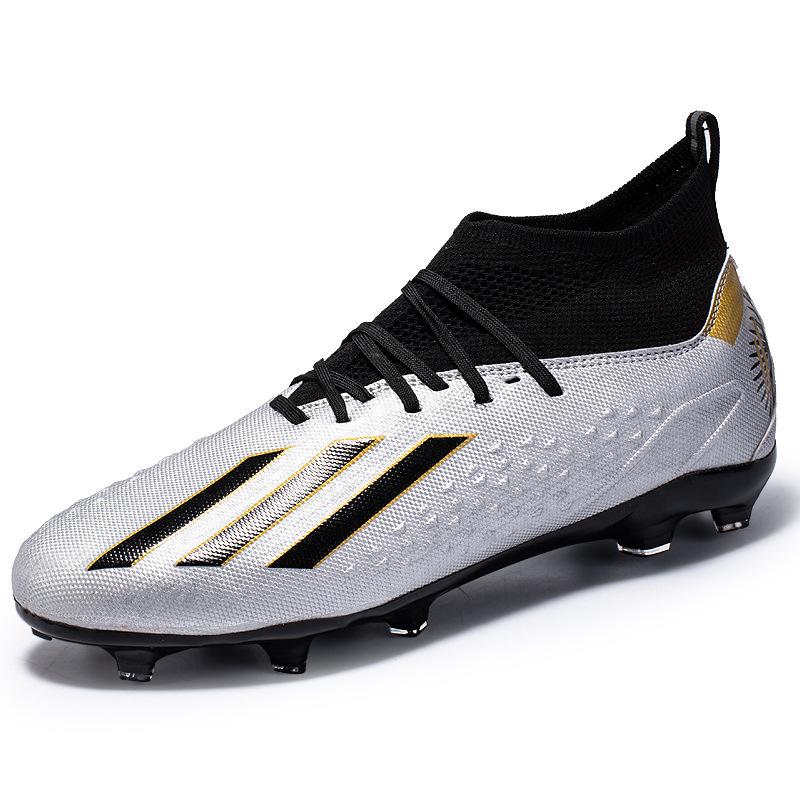 Vier Jahreszeiten Mittel- und Hochtop Studentenfußballschuhe Kinder Jugend Herren und Damen Lange Stollen Gebrochene Stollen Flache Sohle Trainingsschuhe