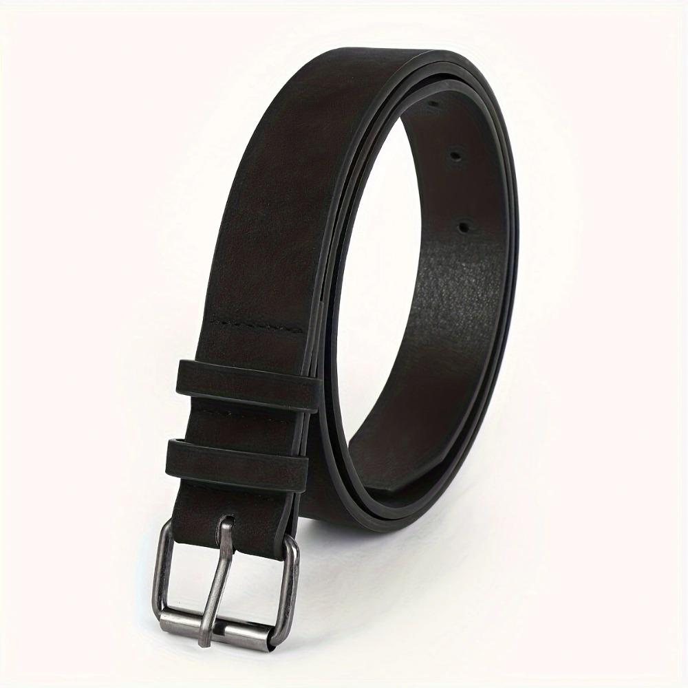 

Casual Suede Leather Belt Pin buckle Waistband Fashion Business Waist Belt For Women чорний