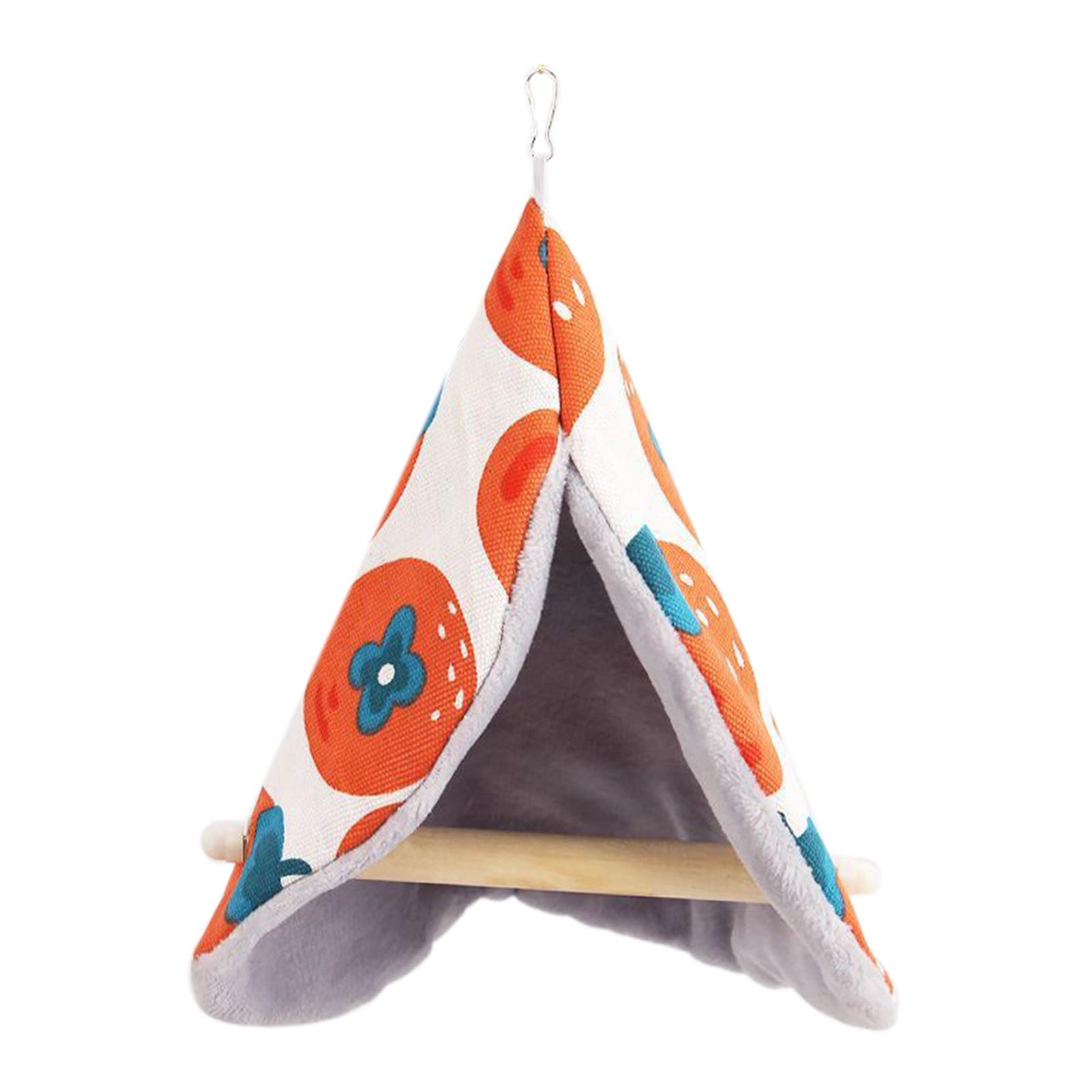 Parrot Warm Cotton Nest For Cockatiel Budgie Lovebird Thickened Insulated Windproof Suitable Bird House With Perch And Swing