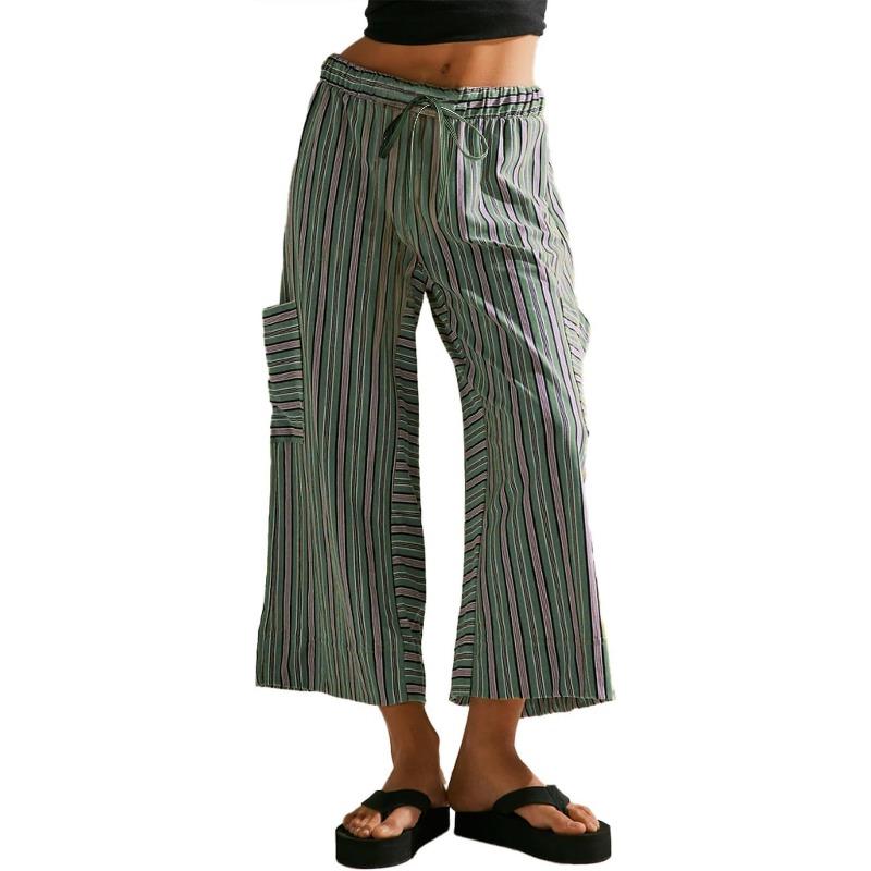 IHUASU Casual damesbroeken en capri's met effen print