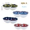Set of 8 creatively painted ceramic condiment dishes  Japanese-style trendy snack dishes  exquisite dipping sauce dishes