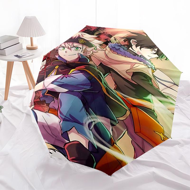 

1pc Anime Characters Automatic Opening Folding Umbrella - 3-Fold Design with Iron Frame, Perfect for Outdoor Use, Festive Gifts, Travel, Daily Use, Su
