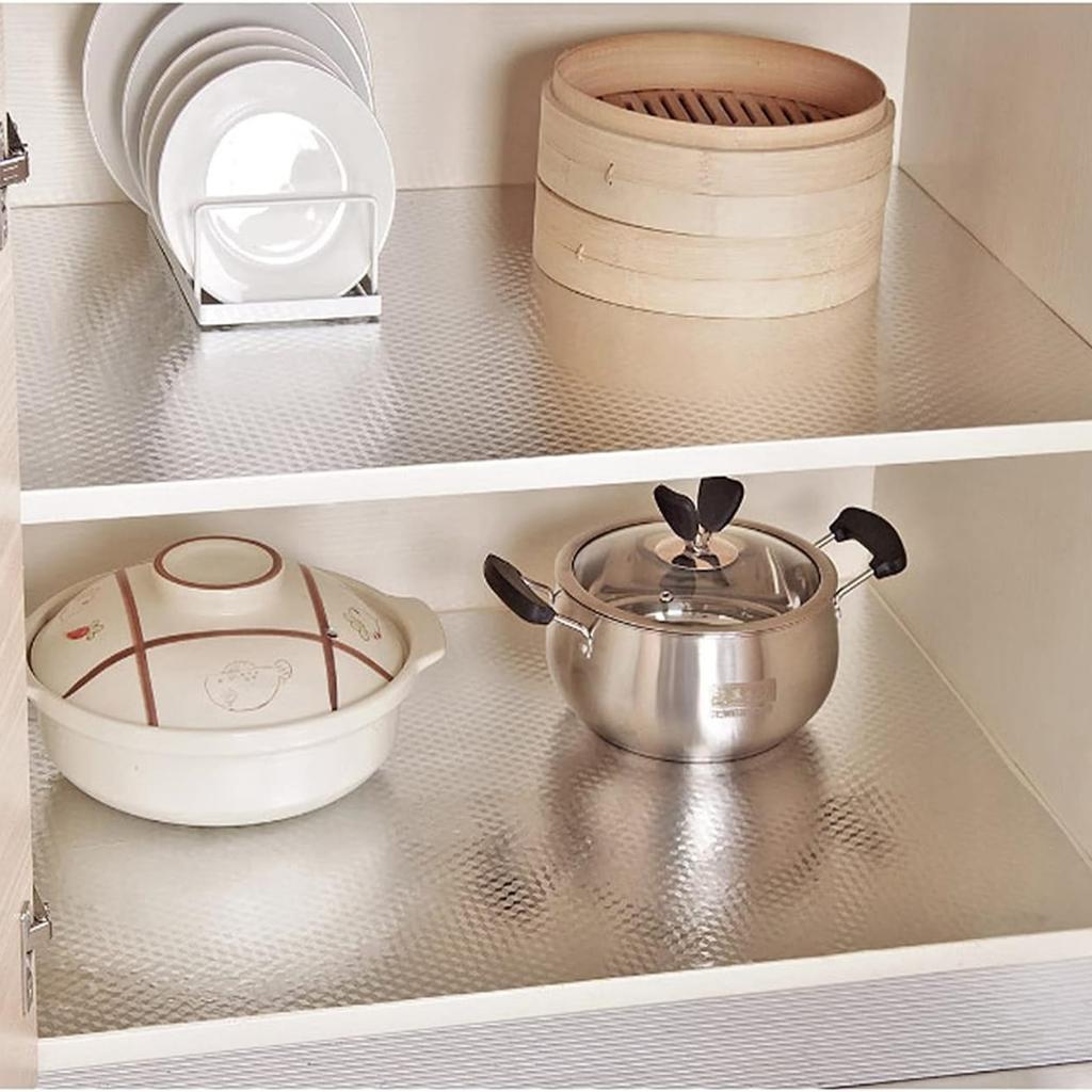 6M Modern Kitchen Oil-proof Self Adhesive Stickers Aluminum Foil Kitchen Stove Cabinet Self Adhesive Wall Sticker DIY Wallpaper