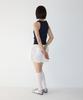 RONRON Frill Neck Sleeveless Navy