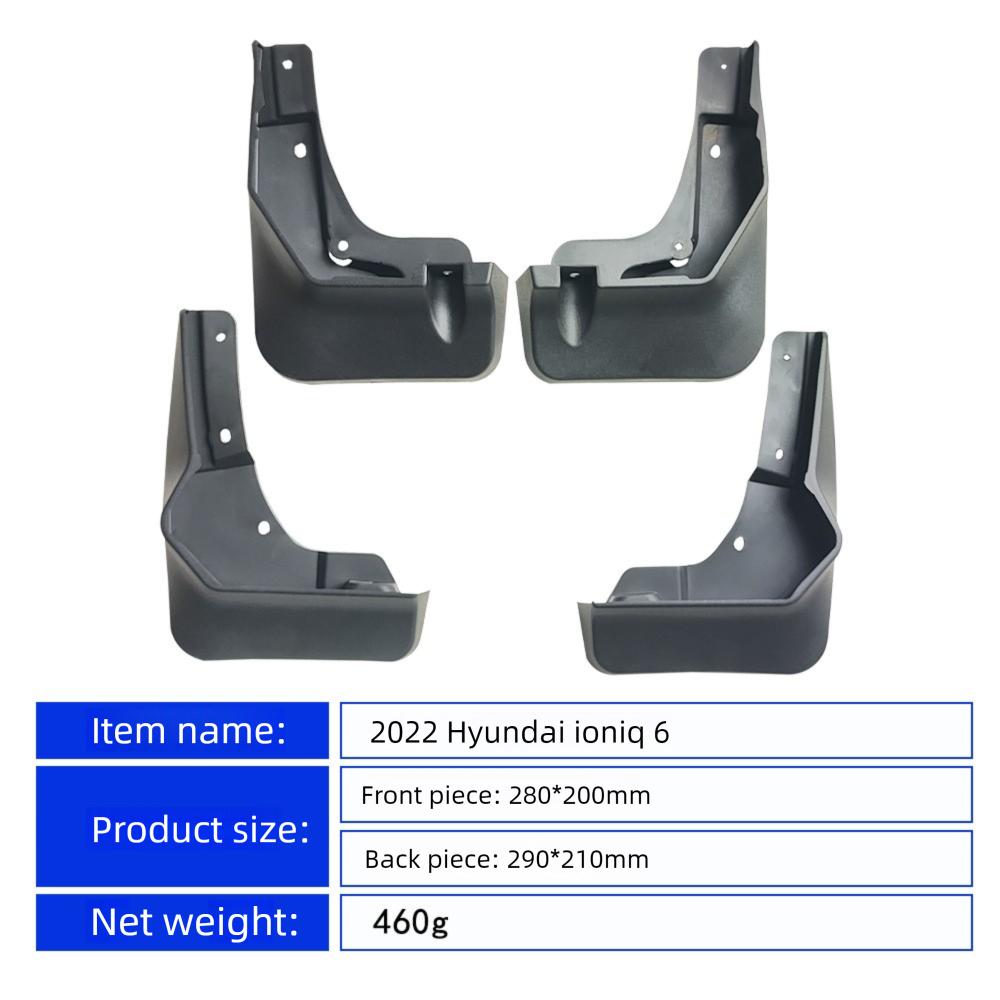 4X Splash Guards Mudguards Fenders Mudflaps Mud Flaps Mud Guards Front Rear Car Accessories For Hyundai Ioniq 6 2022