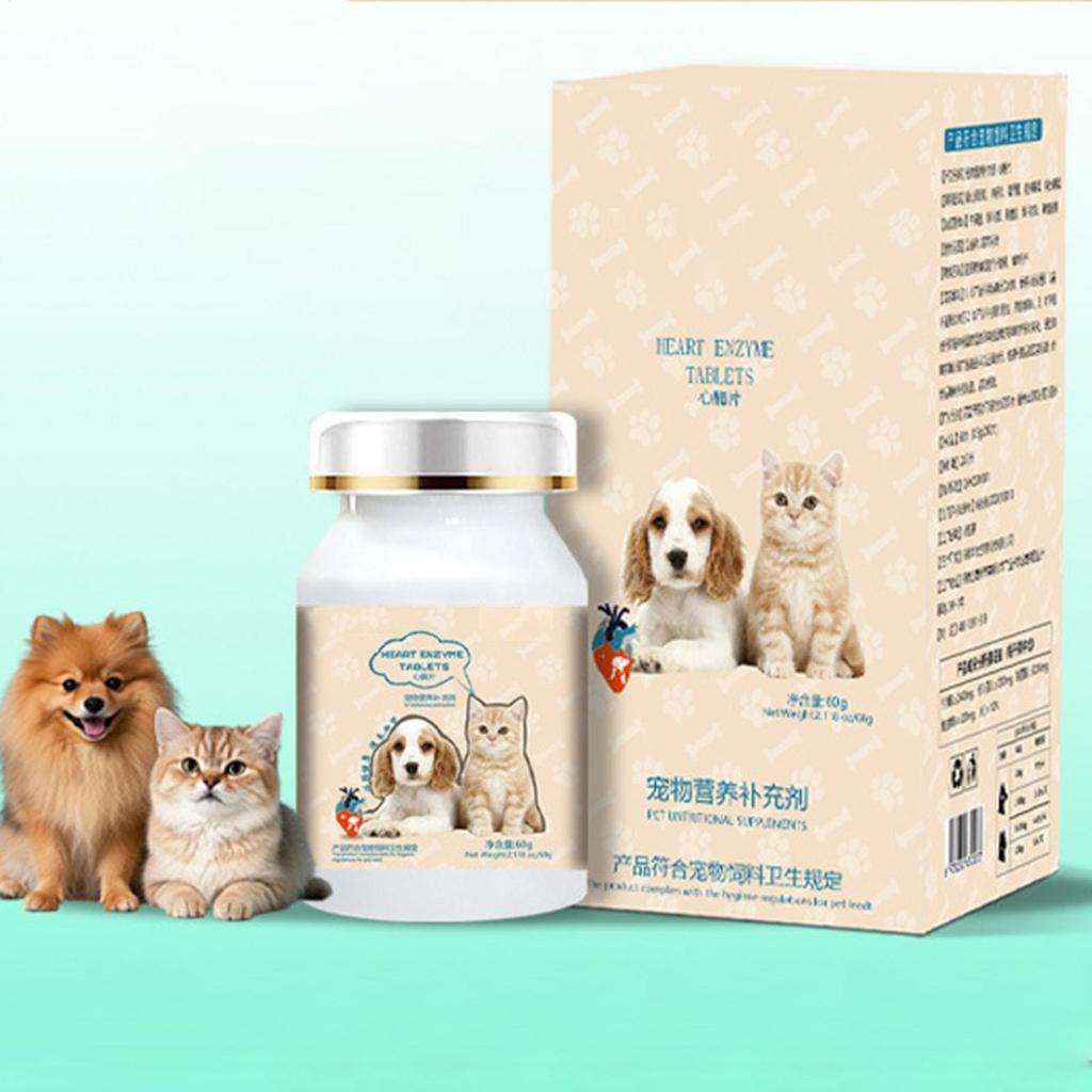 Dog Supplements 200 Pieces Dog Heart Supplements Gentle Safe Supplies Everyday Support For Pets Puppies Cats Animal Care