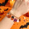 Acrylic Pumpkin Wrist Jewelry Halloween Charm Bracelets for Women Cute Spooky Cat Ghost Castle Pendant Party Decoration Bracelet Adjustable