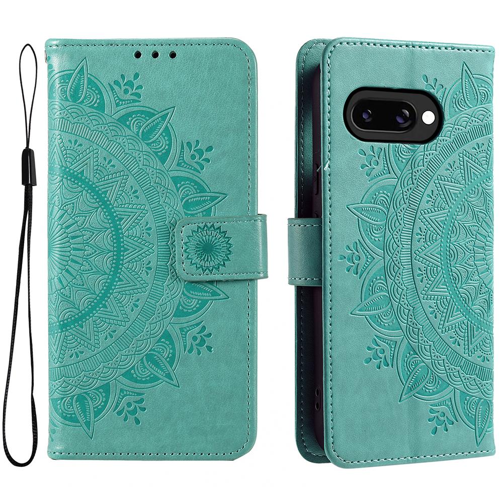 Pentru Husă Google Pixel 9a Totem Imprimat Piele PU Portofel Suport Husă Telefon