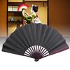 10 Inch Folding Fan Wedding Decoration Dance Gift Craft Paper Fan (Red)
