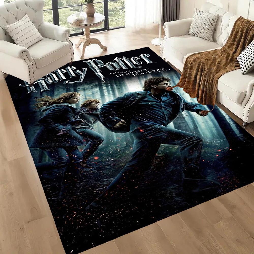 Harry Potter Adventure Square rugs are a great choice for living rooms, bedrooms, home décor, and as gifts.