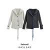 2024 Winter Women's Fashion Sailor Collar Handcrafted Knit Cardigan