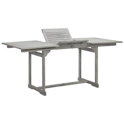 Vidaxl Garden Dining Table, (120-170)X80X75 Cm, Acacia Wood