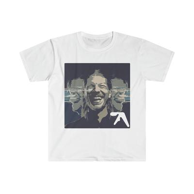 Maglietta Grafica Aphex Twin Anni '90 Retro Techno AFX Druqs