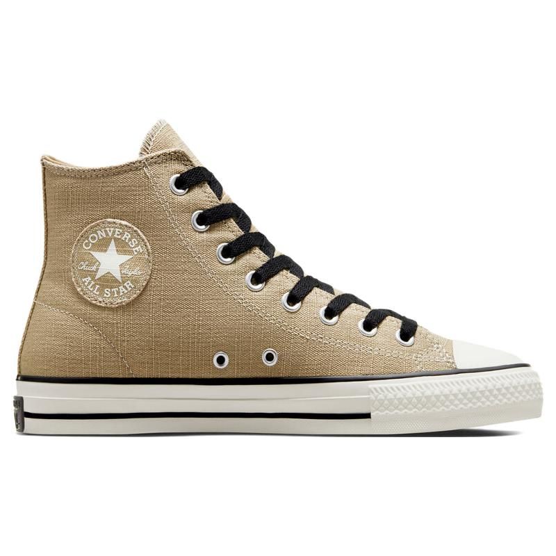 Converse Chuck Taylor All Star Pro Comfortable Versatile High-Top Canvas Shoes Unisex Sneakers Khaki A04607C