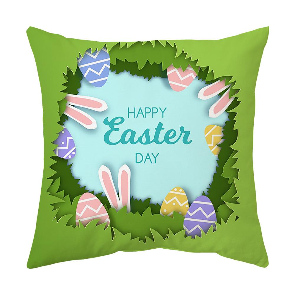 Easter Pillow Cover Cartoon Sofa Cushion Cover Office Waist Cushion Cover