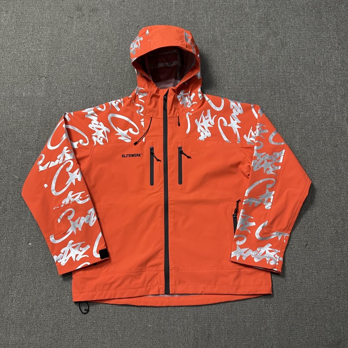 

Новая уличная мода Свободная куртка Мужская Харадзюку Хип-хоп Популярная Повседневная Спортивная куртка M оранжевый