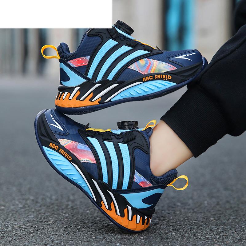 New Design Knob Kid Sneakers Light Basketball Shoes Kids Autumn Waterproof Children's Sport Shoes Boy zapatos respetuosos niño