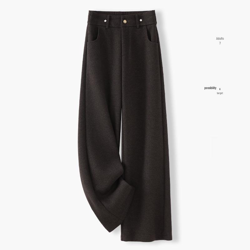 

Stylish Women s High-Waisted Wide-Leg Pants - Autumn/Winter 2025 Collection 3XL / 31 (135-145 lbs)