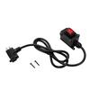 Inline Cord Switch with 4ft 18AWG Cable Piggyback Plug 16A IP67 Water Proof Inline Power Switch NEMA 5 15P Plug and 5