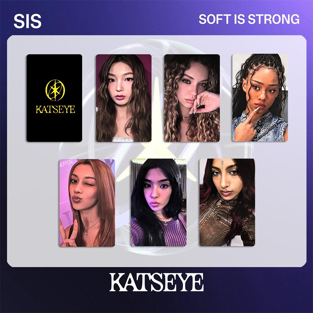 6Pcs/Set KATSEYE New Album SIS Soft Is Strong HD Bright Photocards DANIELA LARA MANON MEGAN SOPHIA YOONCHAE LOMO Cards Fans Gift