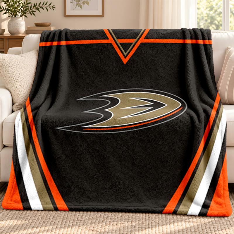 Anaheim Ducks blanket Flannel Blanket Soft Cozy Plush Throw for Sofa Bed Lightweight Home Decoration Outdoor camping
