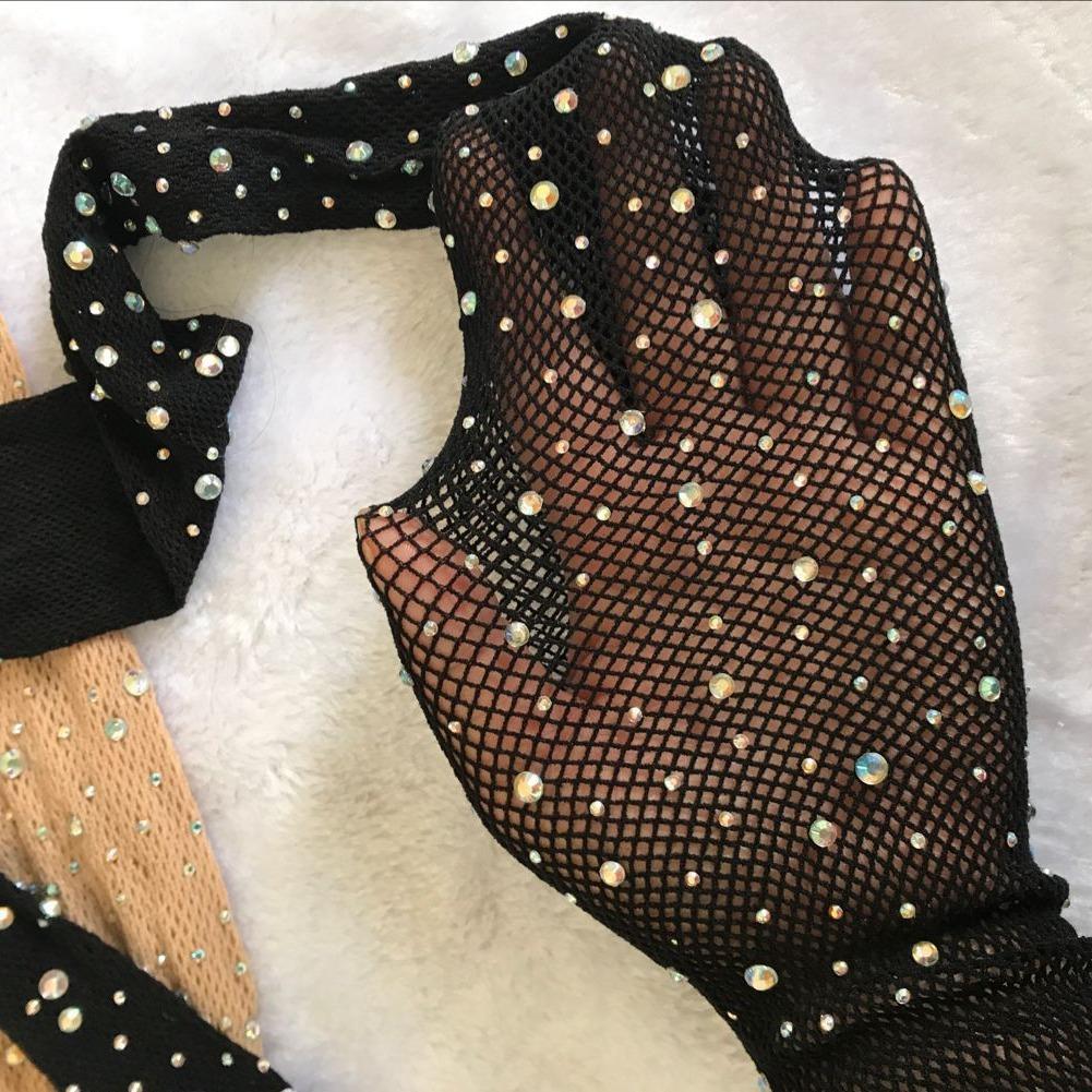 

1Pcs Sexy Diamond Thigh Stockings Shiny Rhinestone Mesh Fishnet Pantyhose Tight Women Stockings Lingerie Hosiery Fashion Tight # XS-3XL