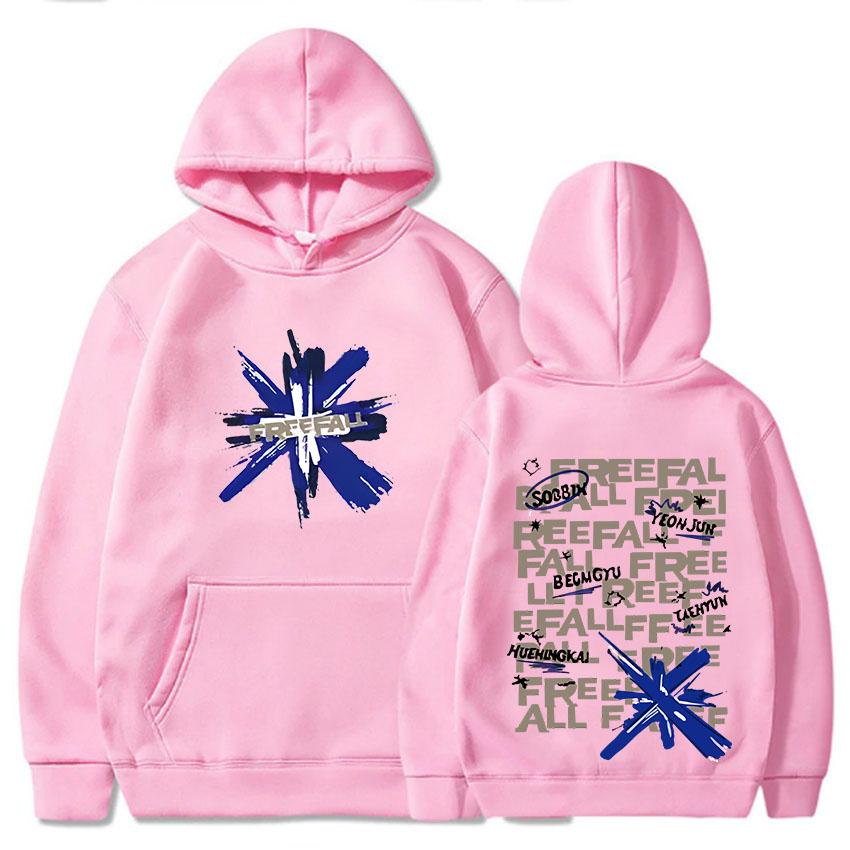 TXT Free Fall New Album Music Hoodies for Man Woman Clothes  Autumn and Winter Long Sleeve Hip Hop Retro Sweatshirts