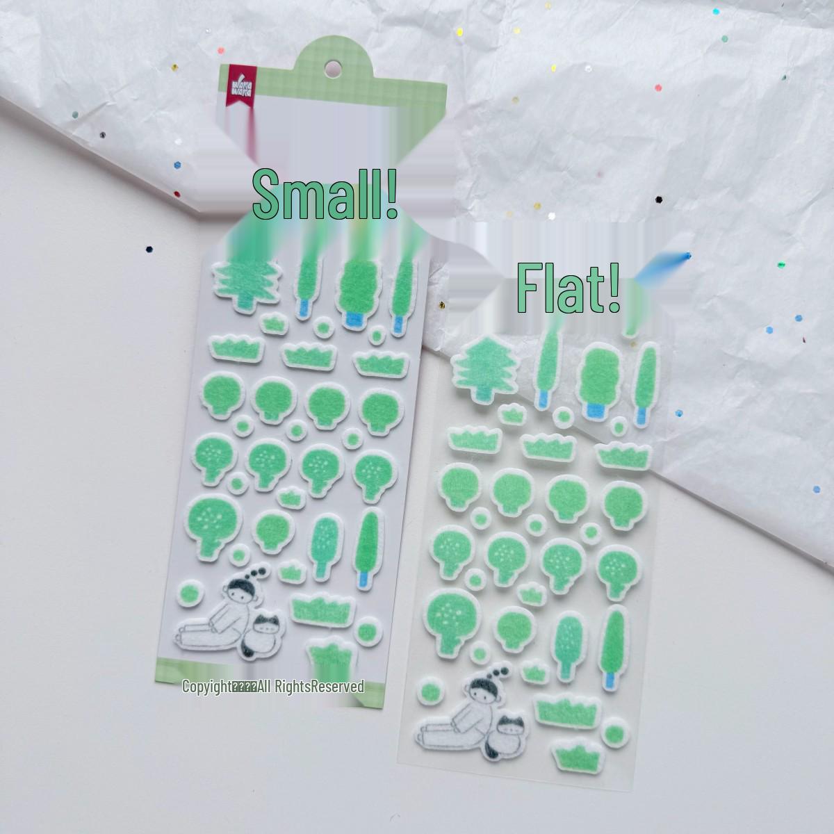 

Набор 3D фетровых наклеек: Милая флокированная ткань в стиле соль для коллажа и декора