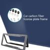 Carbon Fiber License Plate Frames Car Tag Holder Heavy Duty Plate Mounting Kit