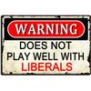 Metal Sign No Stupid People Tin Wall Decor Retro Home Bar Garage Man Cave