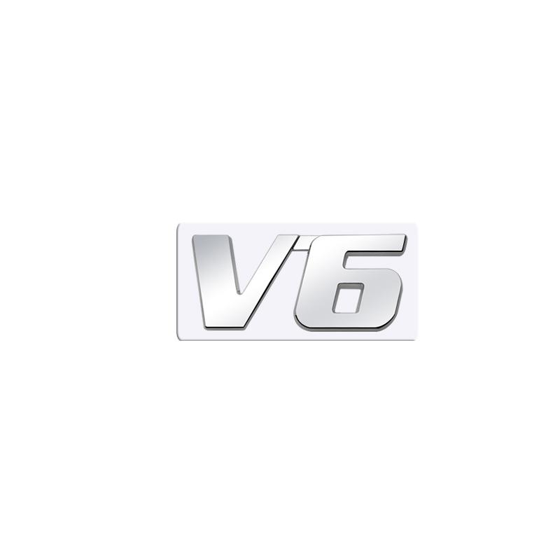 Metal 3D Badge car displacement Logo Car Rear Trunk Body Sticker Emblem