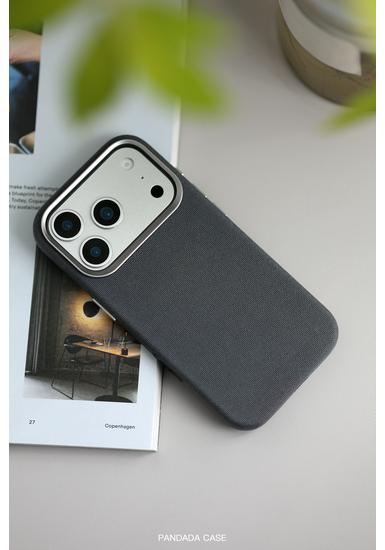 iPhone 17 Pro Max Ballistic Nylon Magnetic Case: Solid Color Fabric Texture Protective Cover