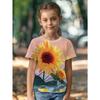 Children's Clothing Girl T-Shirt Short Sleeve 3D Cartoon Print Kids Summer Clothes Casual Round Neck Girl Clothes Tops
