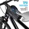 1L Bicycle Bag Cycling Top Front Tube Frame Bag 6.8inch Mobile Phone Case Touch Screen Road Hard Shell Case Bike Accessories
