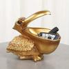 A Realistic Pelican Desktop Storage Ornament,Creative Storage Ornament,Key Watch Snack Candy Storage Box,Suitable For Living Room Decoration Ornaments