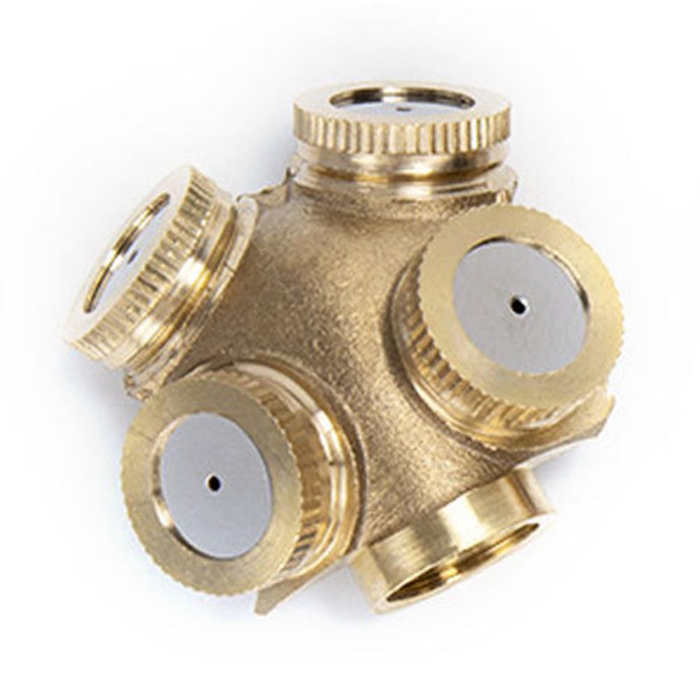 Fine Mist Production Brass Misting Nozzle Robust Design Versatile Applications Effective Cooling For Agricultural Use
