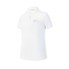 Golf Series Fashion Sports Casual Breathable Comfortable Knitted Short Sleeve Polo Shirt Women Tops Jade-White A11W625144FWT