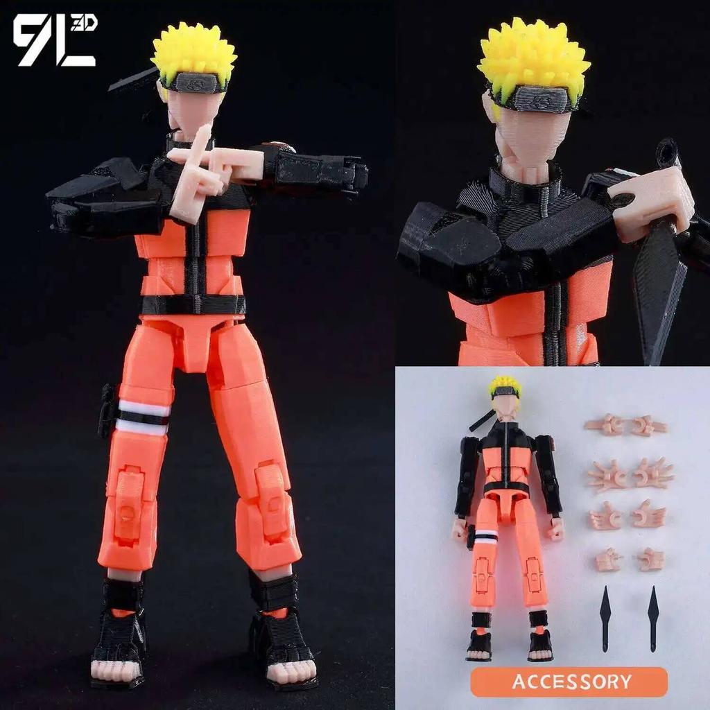 9L 3D Jujutsu Kaisen Figure Titan 13 Anime Gojo Black Outfit Model Lucky 13 Model Dummy 13 Anime Multi-Jointed Poseable Toys
