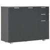 VidaXL Buffet Noir brillant 107x35x80,5 cm 283719