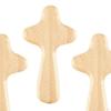 3 Pièces Croix en Bois à Main Prière Croix de Poche pour Chrétien